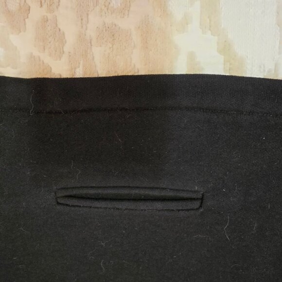 St. John Sport Black Cotton Sweater Gold Twist lock Buttons Mandarin Collar Sz M - Picture 8 of 12